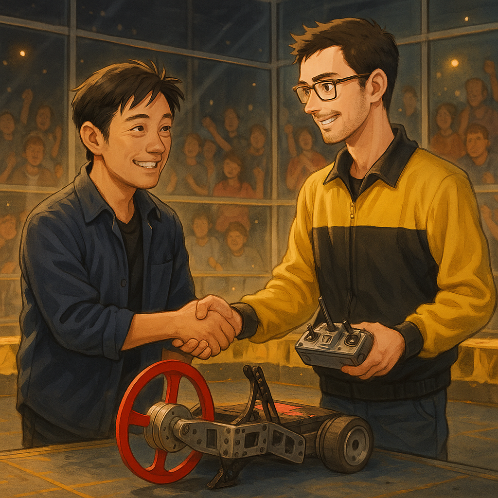 Robot Wars and an Unexpected Handshake